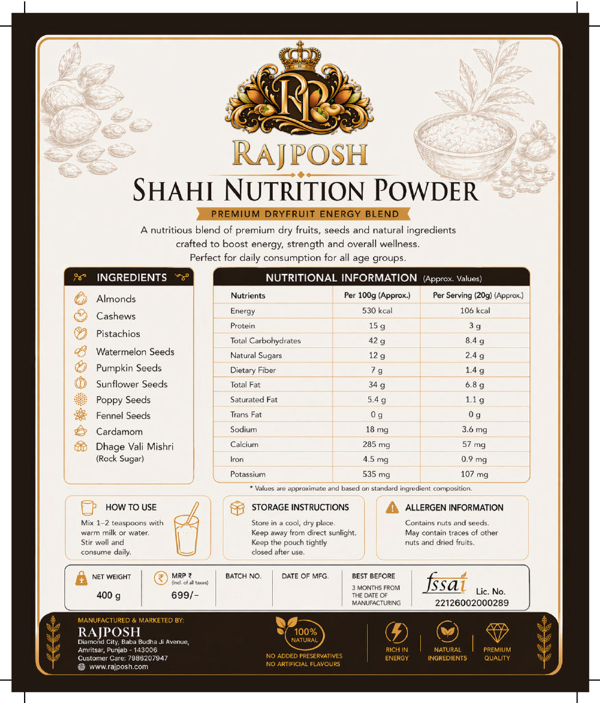 Rajposh Shahi Nutrition Powder